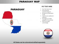 Paraguay country powerpoint maps