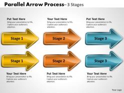 Parallel arrow process 3 stages 21