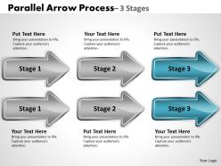 Parallel arrow process 3 stages 21