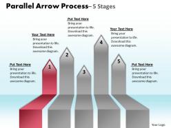 Parallel arrow process 5 stages 14