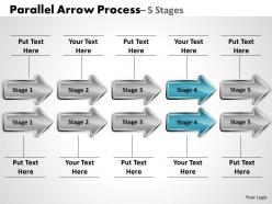 Parallel arrow process 5 stages 15