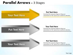 Parallel arrows 3 stages 10