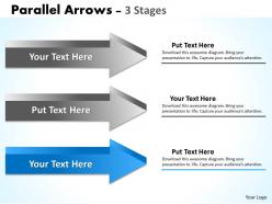 Parallel arrows 3 stages 10