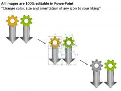 97909223 style variety 1 gears 2 piece powerpoint presentation diagram infographic slide