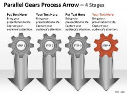 Parallel gears process arrow 4 stages 21