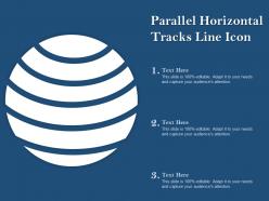 Parallel Horizontal Tracks Line Icon