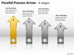 Parallel process arrow 4 stages 8