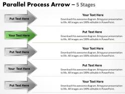 Parallel process arrow 5 stages 10