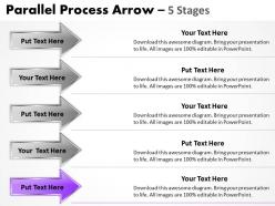 Parallel process arrow 5 stages 10