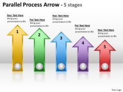Parallel process arrow 5 stages 6