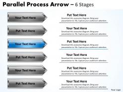 Parallel process arrow 6 stages 16