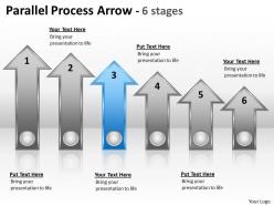 Parallel process arrow 6 stages 6