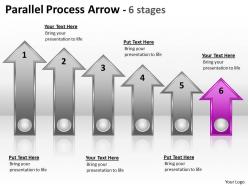 Parallel process arrow 6 stages 6