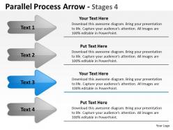 Parallel process arrow stages 30