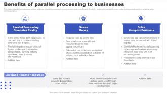 Parallel Processing Applications Benefits Of Parallel Processing To Businesses