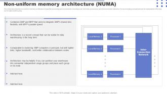 Parallel Processing Applications Non Uniform Memory Architecture NUMA