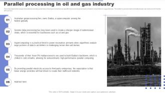 Parallel Processing Applications Parallel Processing In Oil And Gas Industry