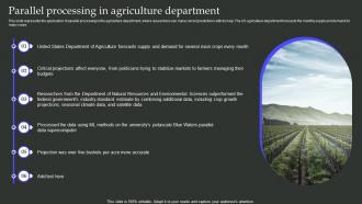 Parallel Processing In Agriculture Department Parallel Processing Architecture Ppt Slides Outline
