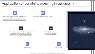Parallel Processing IT Application Of Parallel Processing In Astronomy