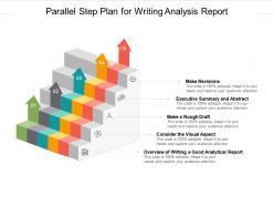 Parallel step plan for writing analysis report