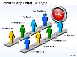 17483782 style linear parallel 4 piece powerpoint template diagram graphic slide