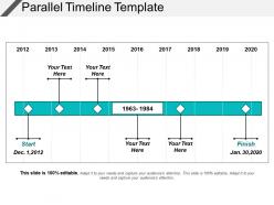 Parallel timeline template