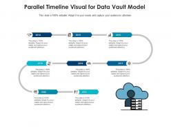 Parallel timeline visual for data vault model infographic template