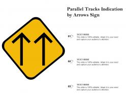Parallel Tracks Indication By Arrows Sign