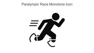 Paralympic Race Monotone Icon In Powerpoint Pptx Png And Editable Eps Format