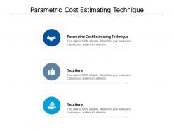 Parametric cost estimating technique ppt powerpoint presentation file images cpb