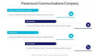 Paramount Communications Company In Powerpoint And Google Slides Cpb