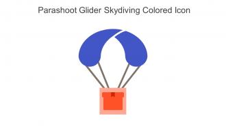 Parashoot Glider Skydiving Colored Icon In Powerpoint Pptx Png And Editable Eps Format