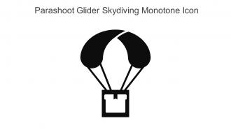 Parashoot Glider Skydiving Monotone Icon In Powerpoint Pptx Png And Editable Eps Format