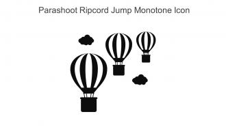 Parashoot Ripcord Jump Monotone Icon In Powerpoint Pptx Png And Editable Eps Format