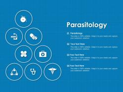 Parasitology ppt powerpoint presentation portfolio graphics design