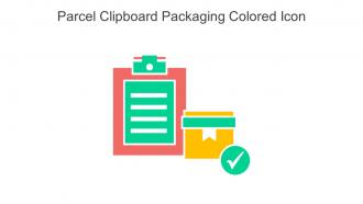 Parcel Clipboard Packaging Colored Icon In Powerpoint Pptx Png And Editable Eps Format