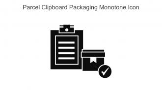 Parcel Clipboard Packaging Monotone Icon In Powerpoint Pptx Png And Editable Eps Format