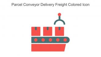 Parcel Conveyor Delivery Freight Colored Icon In Powerpoint Pptx Png And Editable Eps Format
