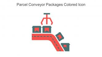 Parcel Conveyor Packages Colored Icon In Powerpoint Pptx Png And Editable Eps Format