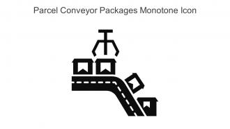 Parcel Conveyor Packages Monotone Icon In Powerpoint Pptx Png And Editable Eps Format