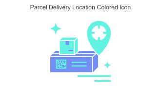 Parcel Delivery Location Colored Icon In Powerpoint Pptx Png And Editable Eps Format