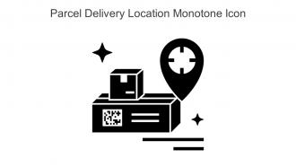 Parcel Delivery Location Monotone Icon In Powerpoint Pptx Png And Editable Eps Format