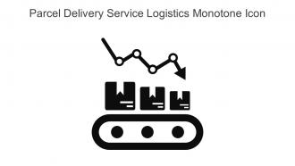 Parcel Delivery Service Logistics Monotone Icon In Powerpoint Pptx Png And Editable Eps Format