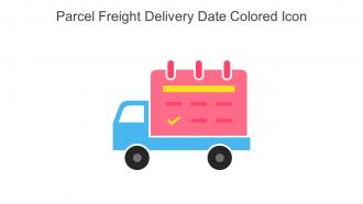 Parcel Freight Delivery Date Colored Icon In Powerpoint Pptx Png And Editable Eps Format