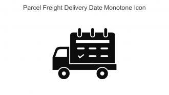 Parcel Freight Delivery Date Monotone Icon In Powerpoint Pptx Png And Editable Eps Format