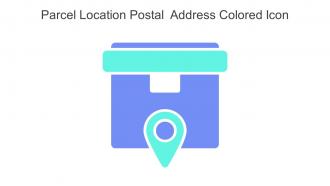 Parcel Location Postal Address Colored Icon In Powerpoint Pptx Png And Editable Eps Format