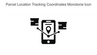 Parcel Location Tracking Coordinates Monotone Icon In Powerpoint Pptx Png And Editable Eps Format