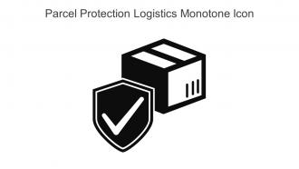 Parcel Protection Logistics Monotone Icon In Powerpoint Pptx Png And Editable Eps Format