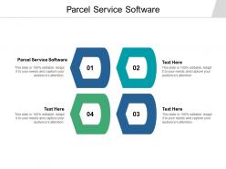 Parcel service software ppt powerpoint presentation slides design ideas cpb