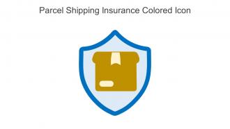 Parcel Shipping Insurance Colored Icon in powerpoint pptx png and editable eps format